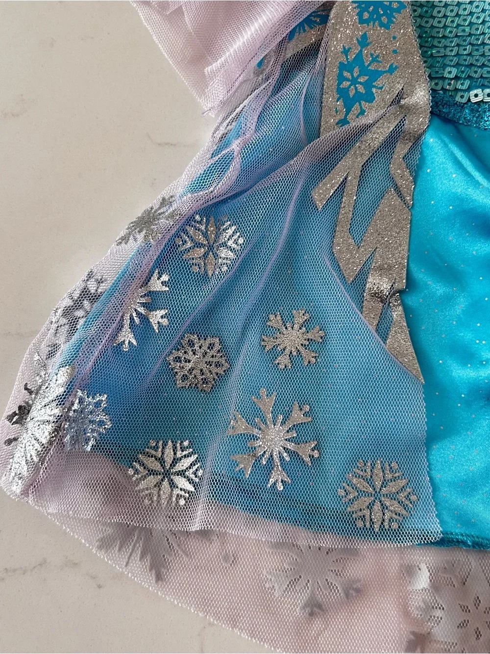 Build-A-Bear Workshop Frozen Elsa Snowflake and Sequin Dress, BAB Clothing